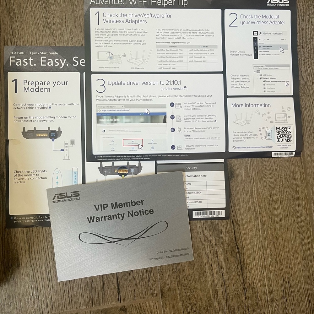 ASUS AX 3000 RT-AC58U Router - Picture 3 of 3